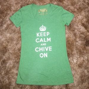 Keep calm Chive on tee.