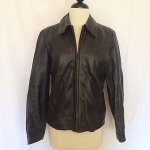GAP Black Leather Jacket