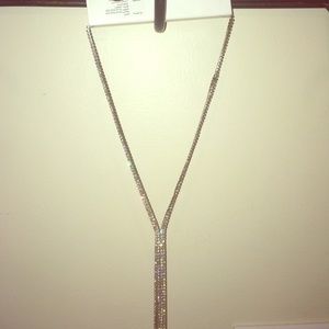 Long rhinestone necklace