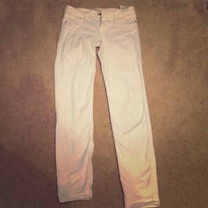 White Abercrombie jeggings