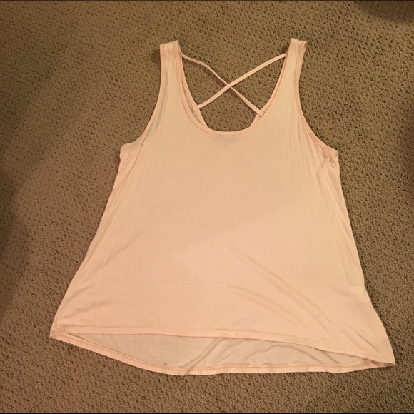 F21 light pink high-low tank top - medium