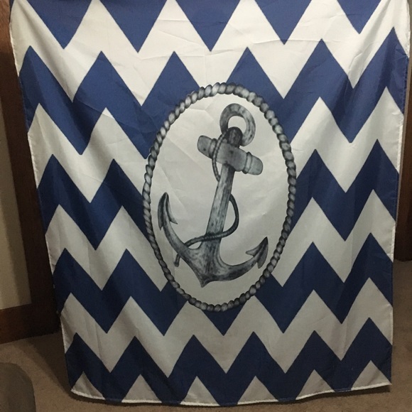 Navy Shower Curtain