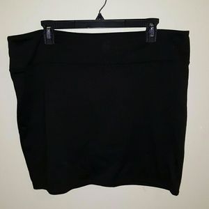 Black XXL Body Con Mini Skirt