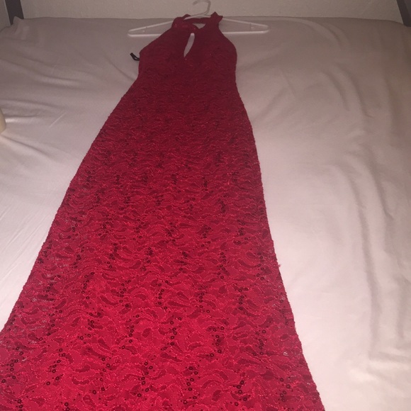 Red Sequin Gown - Picture 4 of 4