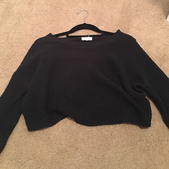 Nordstroms Black cropped sweater