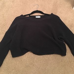 Nordstroms Black cropped sweater