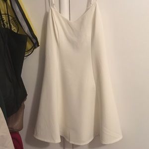 Strapped cream dress