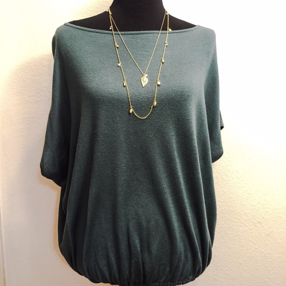 MODA International silk/cashmere sweater blouse