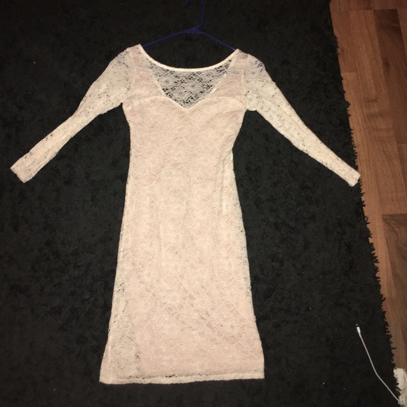 Cream lace dress