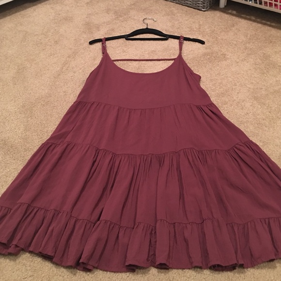 Brandy Melville Flowy Maroon Dress