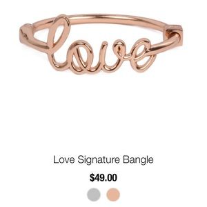 Ashley Bridget love signature bangle
