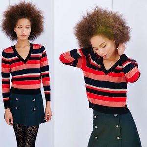 Urban Outfitters Shimmer V Neck Sweater ✨