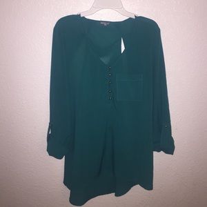 Charlotte Russe / Emerald Green Blouse