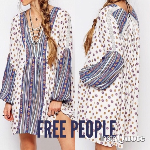 🏵 NWT Free People Boho Dress with Pockets 🏵