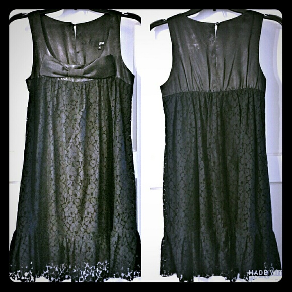 Black baby doll mini dress.