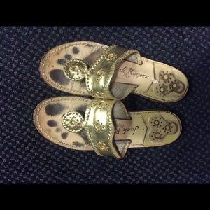 Gold Hamptons Jack Rogers