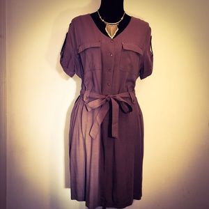 Military style casual dress NWT