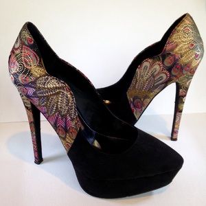 Gorgeous Peacock Stiletto Heels