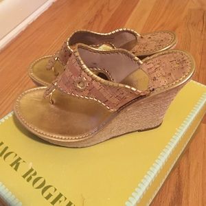 Jack Rogers Marbella Rope Met. Cork/ Met
