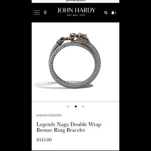 NWOT John Hardy Legend of Naga Bracelet
