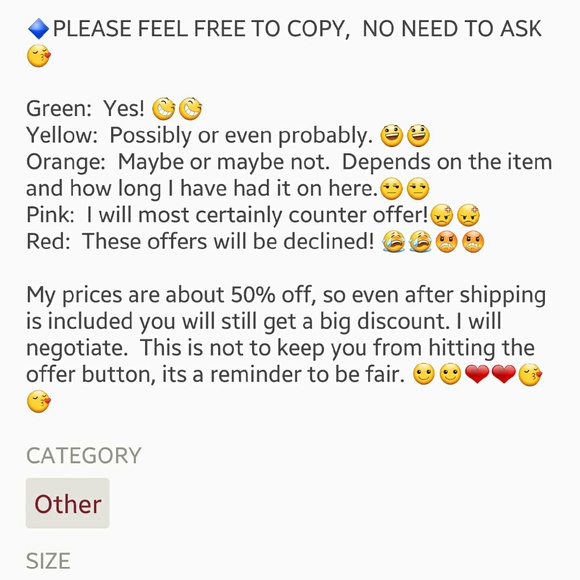 🚨OFFERS WELCOME!! PLEASE USE THIS CHART🚨 - Picture 2 of 2