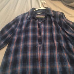 Long sleeve flannel men's shirt