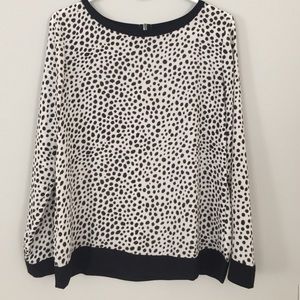 LOFT Dalmatian print blouse