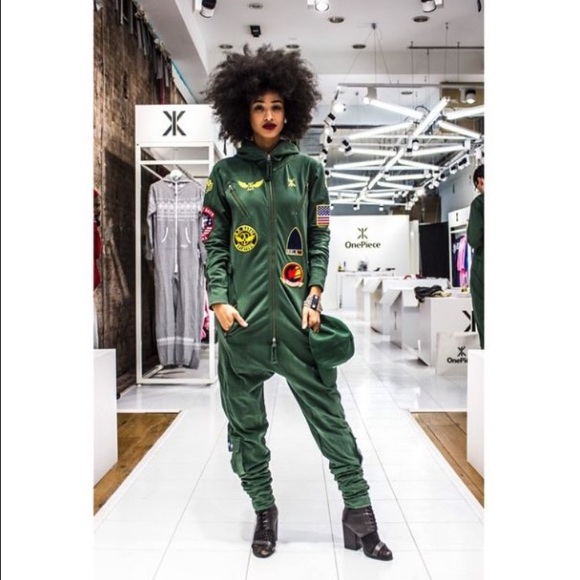 OnePiece Olive Aviator Jumpsuit