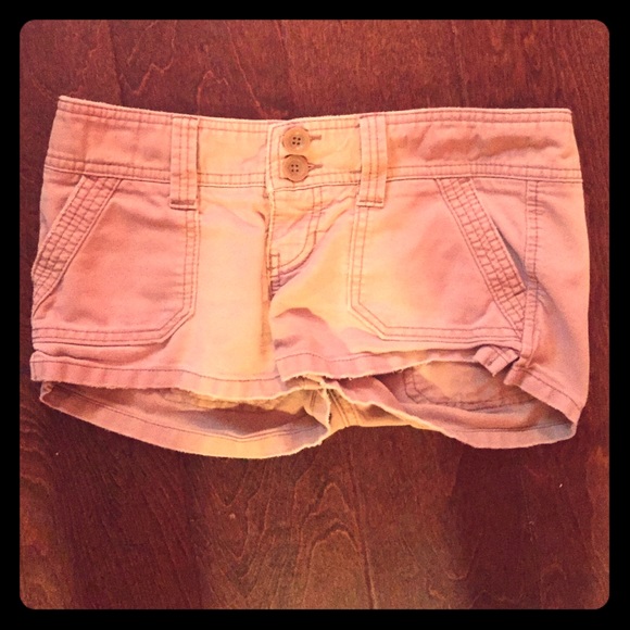 Khaki cargo shorts