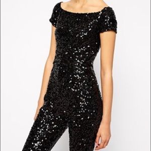 french connection sequin playsuit