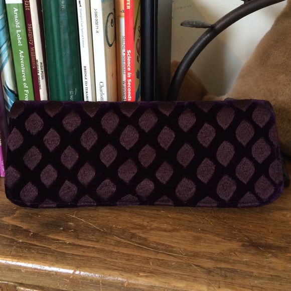 Purple evening clutch