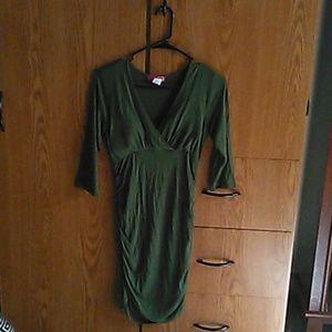 olive green dress