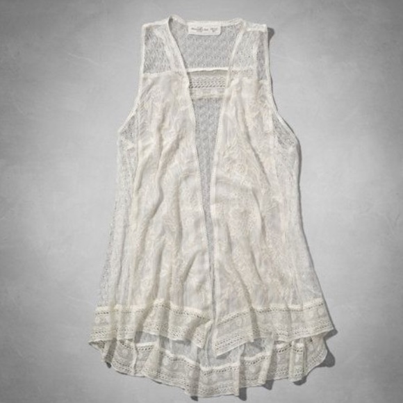 Abercrombie & Fitch Jackets & Blazers - New Abercrombie & Fitch Madeline Lace Vest OS