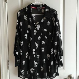 Barely worn Sheer Skull Shirt
