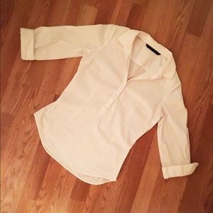 Zara Basics white button-down