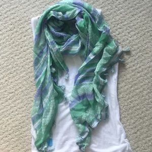 Fun printed tassel summer scarf