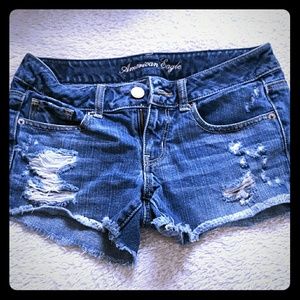 Denim shorts, size 2
