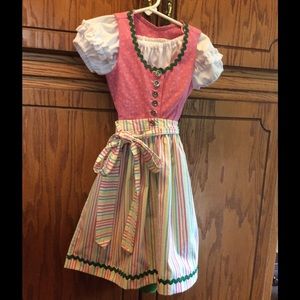 German Austrian Dirndl Dress Girls sz 5