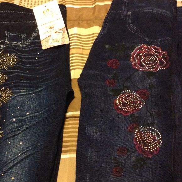 Stretchy denim jeggins