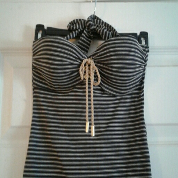 Halter swim top.