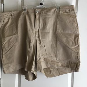 Lane Bryant khaki shorts