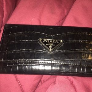 Leather Prada Wallet