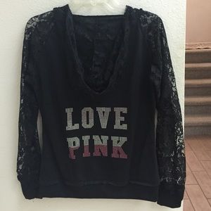 Vs diamond inspired NEW hoodie, lace detail
