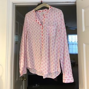 SOLD Jcrew Factory printed contrast popover