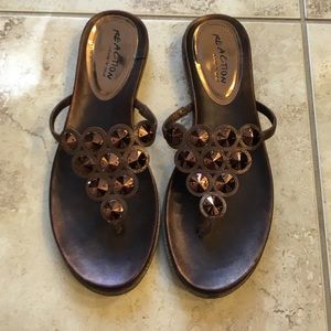 Kenneth Cole reaction bronze sandals