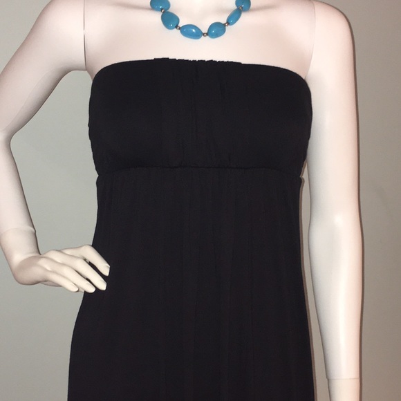 Wyatt sleeveless black jersey knit maxi dress