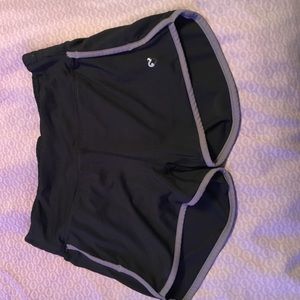 Black shorts with gray outline