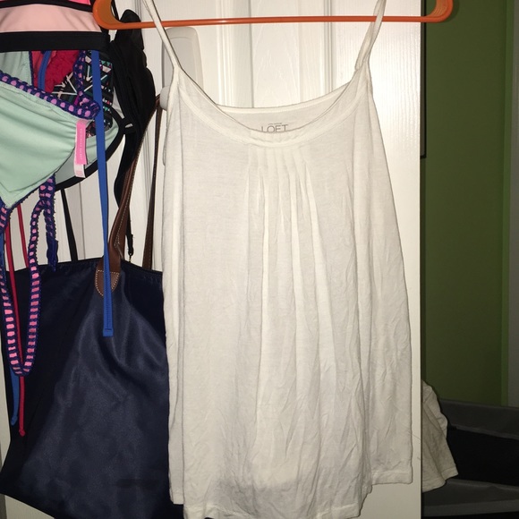 ruffle loft tank top
