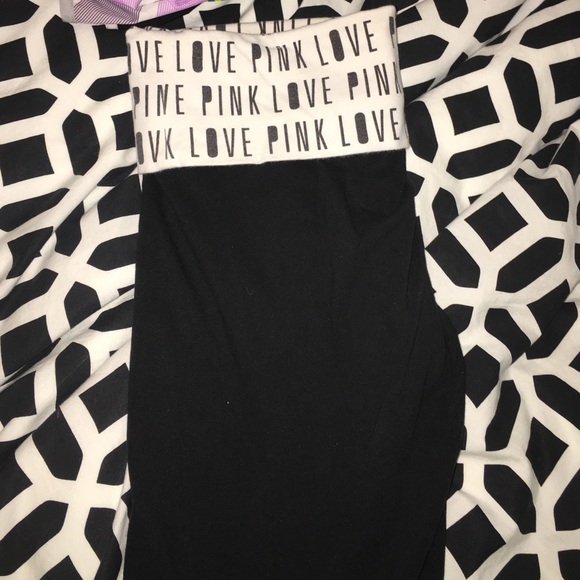 pink Victoria's Secret leggings