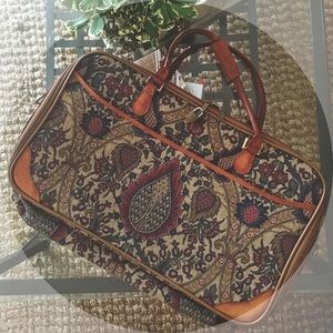 Vintage Tapestry Weekender Bag